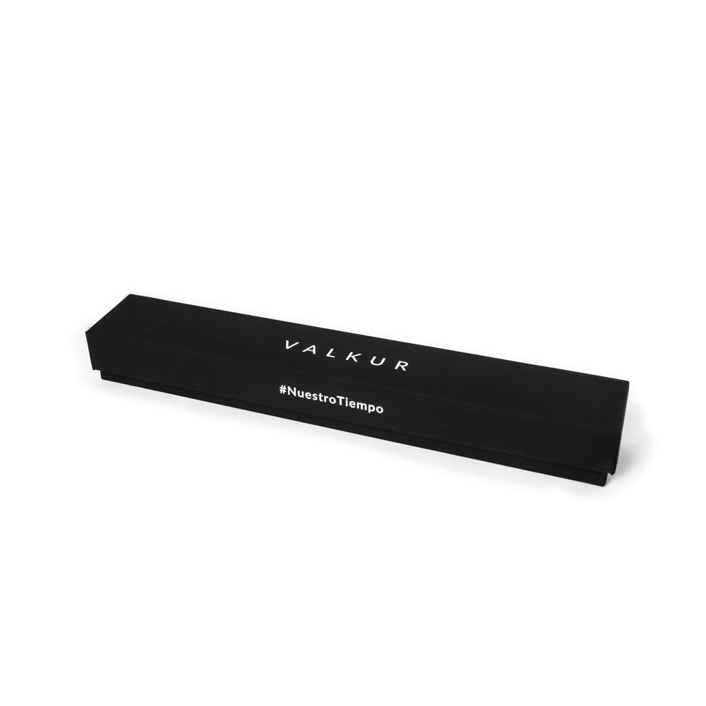 Correa Valkur para hombres de nylon marron con hebilla plateada 22mm