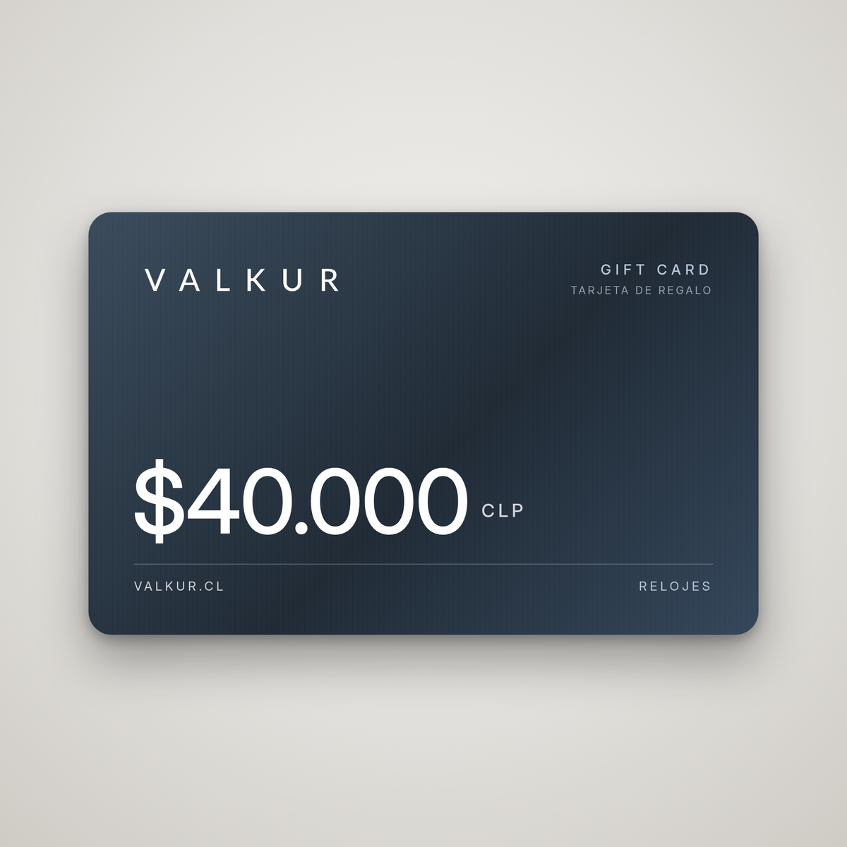 Gift Card Valkur $40.000