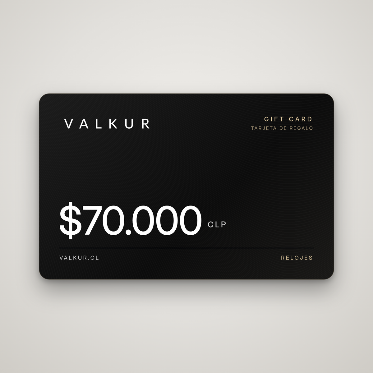 Gift Card Valkur $70.000